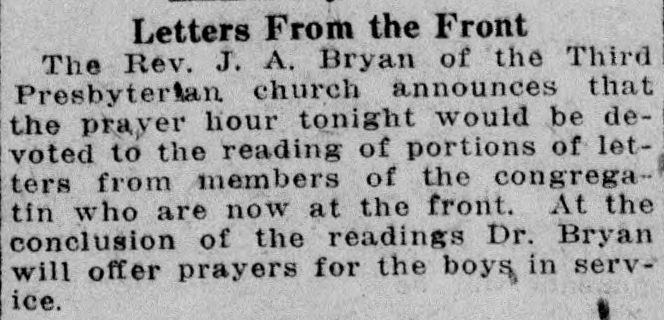 Letters from the Front